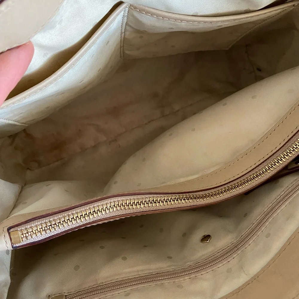 Kate Spade Cream Leather Tote